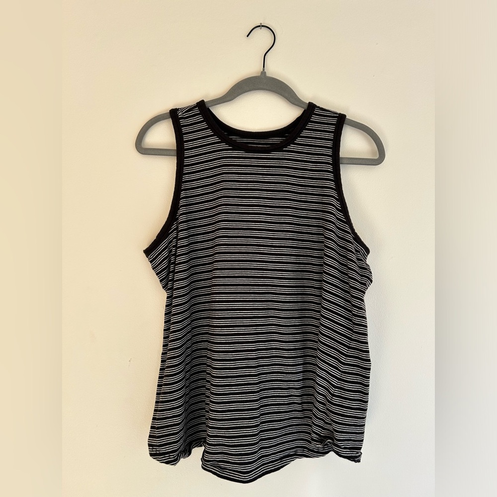 Universal Standard b&w striped Cai high neck tank size S (14-16)
